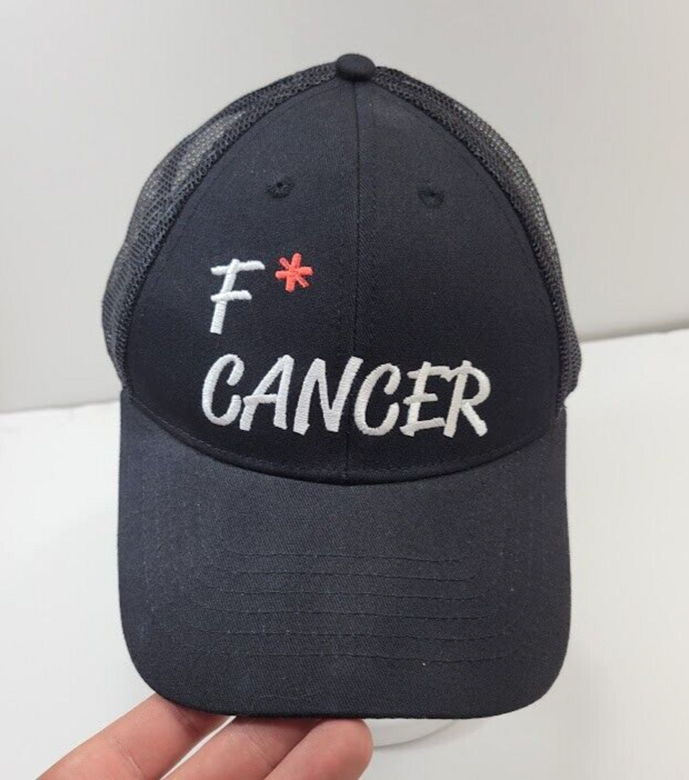 F* Cancer Hat Cap Snap Back Mesh Black Mens